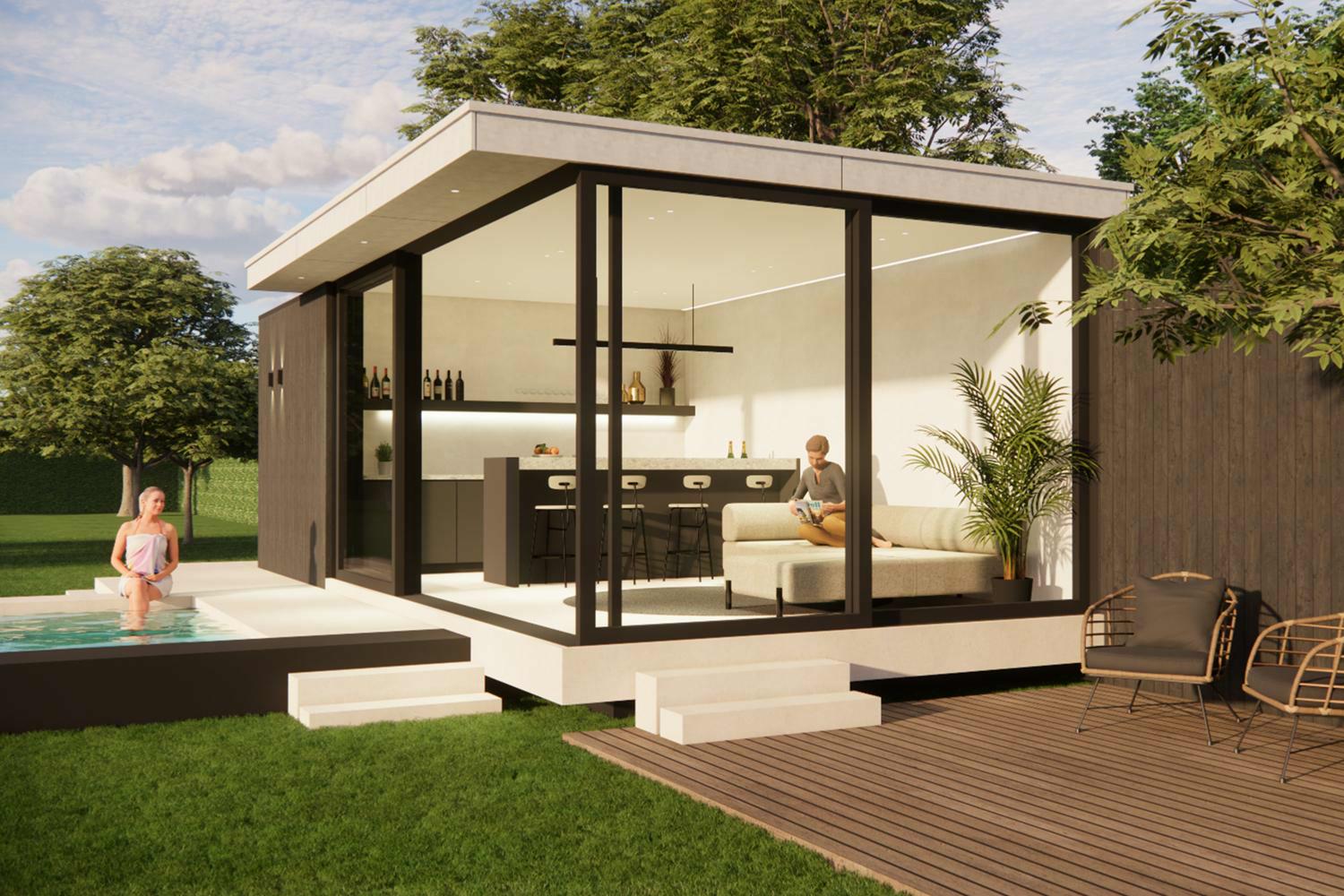 poolhouse met bar